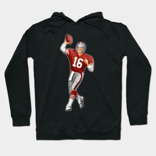 Joe Montana #16 Looks To Pass Hoodie